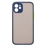 Чехол-накладка - PC041 для "Apple iPhone 12" (dark blue/black)