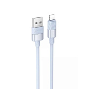 Кабель USB - Apple lightning Borofone BX106 12W 100см 2,4A  (blue)