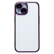 Чехол-накладка - PC073 с закрытой камерой для "Apple iPhone 15" (violet)