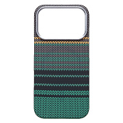 Чехол-накладка - MosBros (PC) для "Apple iPhone 17 Pro" (LF115) (тех. уп.) (black/green)