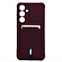 Чехол-накладка - SC304 с картхолдером для "Samsung Galaxy S24FE" (bordo) (237266)
