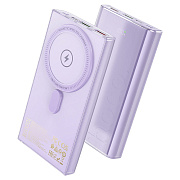 Внешний аккумулятор Hoco Q22 Taurus 22.5W+PD20W SafeMag 10000mAh Type-C/USB*2/Type-C (purple)