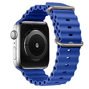 Ремешок - ApW26 Ocean Band Apple Watch 38/40/41 mm силикон (blue)