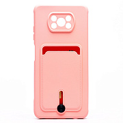 Чехол-накладка - SC304 с картхолдером для "Xiaomi Poco X3/Poco X3 Pro" (light pink) (208799)