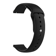 Ремешок - WB34 Sport Band силикон на кнопке Универсальный 20мм (black)