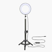 Кольцевая лампа - с настольной подставкой, 26 см (black)