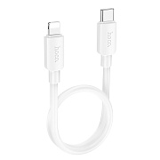 Кабель Type-C - Apple lightning Hoco X96 27W 25см 2,4A  (white)