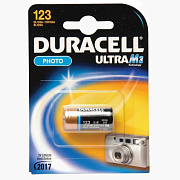 Батарейка 123A Duracell CR123A High Power (1-BL) (10/50)