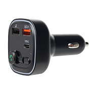 Автомобильный FM-трансмиттер - P4  2USB/Type-C (black)