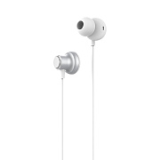 Проводные наушники с микрофоном внутриканальные Hoco M44 Magic sound Jack 3,5  (silver)
