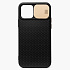 Чехол-накладка - SC193 для "Apple iPhone 12/iPhone 12 Pro" (black/gold)
