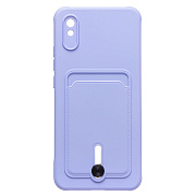 Чехол-накладка - SC304 с картхолдером для "Xiaomi Redmi 9A/Redmi 9i" (dark violet)