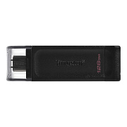 Флэш накопитель USB 128 Гб Kingston DataTraveler 70 Type-C 3.0 (black)