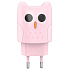 Адаптер Сетевой Hoco KC1A 2USB 2,1A/10W (pink)