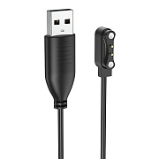 Кабель зарядки Hoco для смарт-часов Y25 5W 60см 1A  (black)