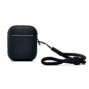 Чехол - PCP12 для кейса "Apple AirPods 2" экокожа (black) (238209)