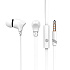 Проводные наушники с микрофоном внутриканальные Celebrat G3 Jack 3,5  (white)