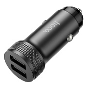 Адаптер Автомобильный Hoco Z49 Level 5V/2A 2USB (black)