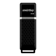 Флэш накопитель USB 64 Гб Smart Buy Quartz (black)