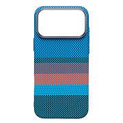 Чехол-накладка - MosBros (PC) для "Apple iPhone 17 Pro Max" (LF134) (blue/red) (242758)