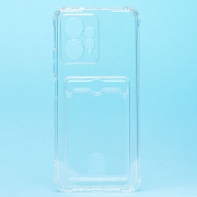Чехол-накладка - SC276 с картхолдером для "Xiaomi Redmi Note 12 4G" (transparent)