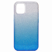 Чехол-накладка - SC097 Gradient для "Apple iPhone 12 mini" (blue/silver)