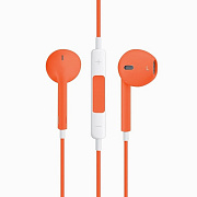 Проводные наушники с микрофоном вкладыши - MD827ZM Jack 3,5  (orange)