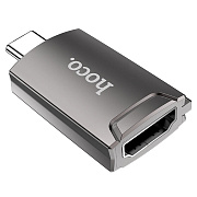 Адаптер Hoco UA19 Type-C/HDMI (metal gray)