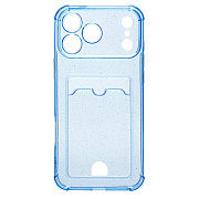 Чехол-накладка - SC300 с картхолдером для "Apple iPhone 17 Pro Max" (deep blue)