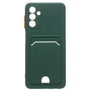 Чехол-накладка - SC315 с картхолдером для "Samsung SM-A047 Galaxy A04s" (dark green) 