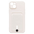 Чехол-накладка - SC304 с картхолдером для "Apple iPhone 14 Plus" (white)