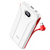Внешний аккумулятор Hoco J71 (пов.уп) 10 000mAh Micro USB/USB Type-C (white)
