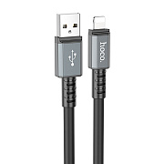 Кабель USB - Apple lightning Hoco X85  100см 2,4A  (black)