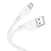 Кабель USB - micro USB Hoco X97 Crystal 12W 100см 2,4A  (white)