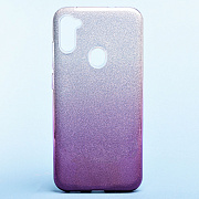 Чехол-накладка - SC097 Gradient для "Samsung SM-A115 Galaxy A11/SM-M115 Galaxy M11" (purple/silver)