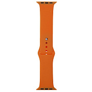 Ремешок - ApW Sport Band Apple Watch 38/40/41 mm силикон на кнопке (S) (light orange)