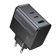 Адаптер Сетевой Hoco CS75A Star PD+QC 2Type-C/USB 3A/70W