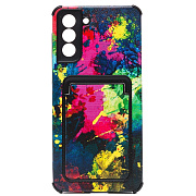 Чехол-накладка - SC284 с картхолдером для "Samsung SM-G996 Galaxy S21+" (006) (multicolor)