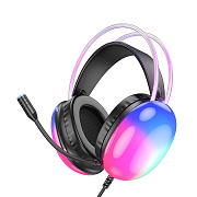 Компьютерная гарнитура Hoco W109 Plus с микрофоном Jack 3.5/USB (black)