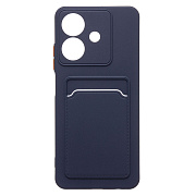 Чехол-накладка - SC337 с картхолдером для "Realme Note 60 4G/Note 60x" (dark blue)