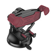 Держатель автомобильный Hoco гравитационный H67 Gamble лобовое стекло, приборная панель (black/red)