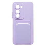 Чехол-накладка - SC337 с картхолдером для "Xiaomi Redmi 15 4G" (light violet)