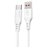 Кабель USB - Type-C SKYDOLPHIN S61T  100см 2,4A  (white)