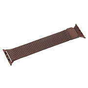 Ремешок - ApW25 Apple Watch 42/44/45/49 mm миланская петля на магните (brown)
