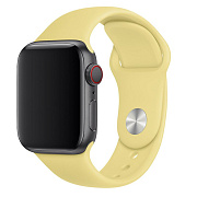 Ремешок - ApW Sport Band Apple Watch 42/44/45/49 mm силикон на кнопке (L) (lemon cream)