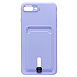 Чехол-накладка - SC304 с картхолдером для "Apple iPhone 7 Plus/ 8 Plus" (dark violet)