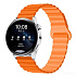 Ремешок - WB32 Универсальный 22мм силикон на магните (orange)
