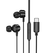 Проводные наушники внутриканальные Borofone BM94 Sonar Type-C  (black)
