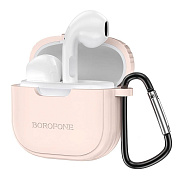 Беспроводные Bluetooth-наушники Borofone TWS BW29 с чехлом (pink sugar)