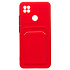 Чехол-накладка - SC315 с картхолдером для "Xiaomi Redmi 10A" (red)